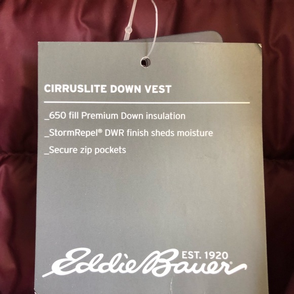 BNWT Eddie Bauer Women's CirrusLite Down Vest - Picture 10 of 16